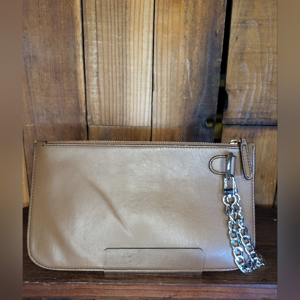 Gucci Brown Leather Clutch Crossbody Convertible Authentic - Picture 7 of 10